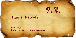 Igari Niobé névjegykártya